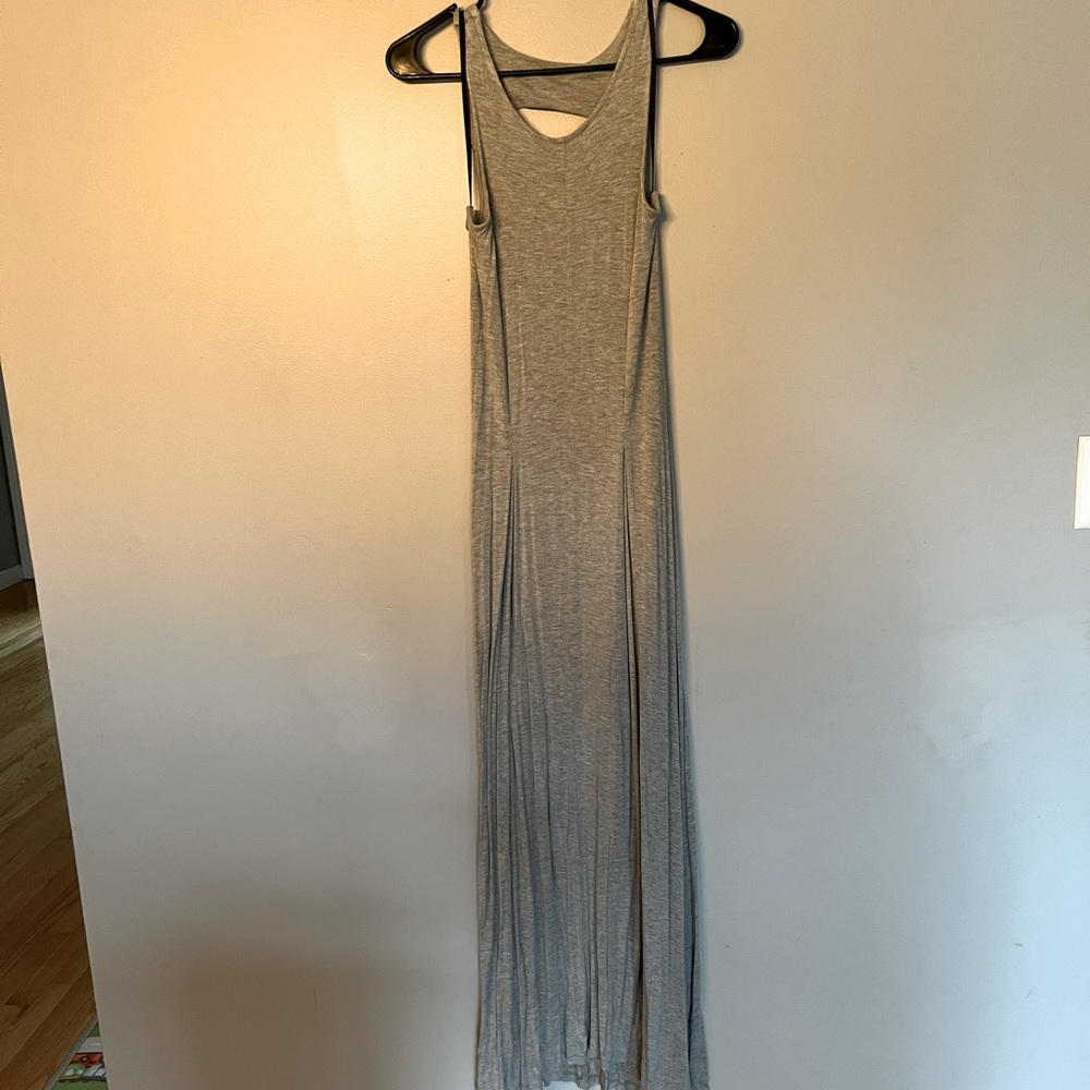 Gray maxi dress